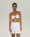 RHEA SATIN-COTTON BRA DECORATED WITH SILK